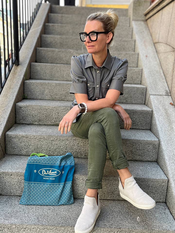 Lucy S/S Arbeitshemd | Da Vinci Arbeitskleidung für den Großhandel von Virgoan Wish LLC