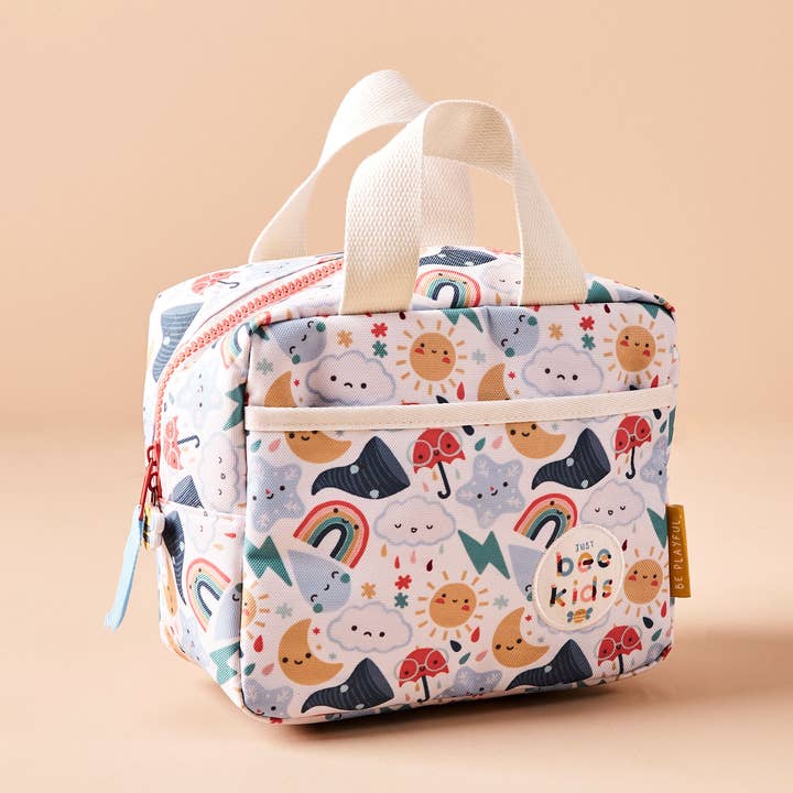 Just Bee Kids Weather Print Insulated Lunch Bag for wholesale by Just Bee Kids