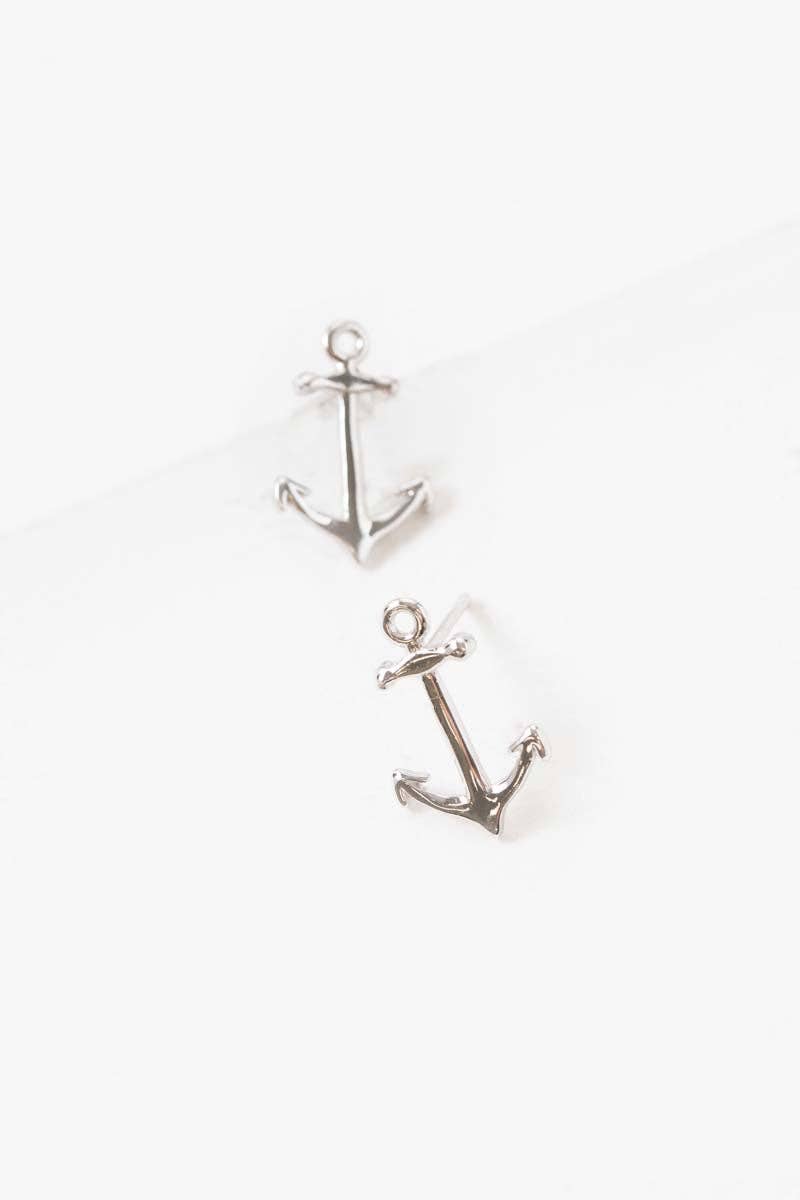 Lovoda - Wholesale Stud/Post Earrings - Anchor Earrings (18K Rose & 24K Gold)2