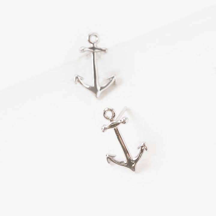 Lovoda - Wholesale Stud/Post Earrings - Anchor Earrings (18K Rose & 24K Gold)5