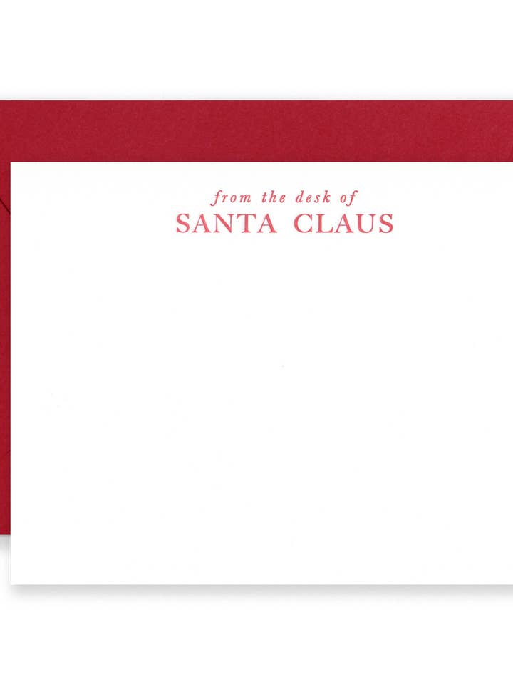 Desk of Santa Stationery Set for wholesale by Lionheart Prints
