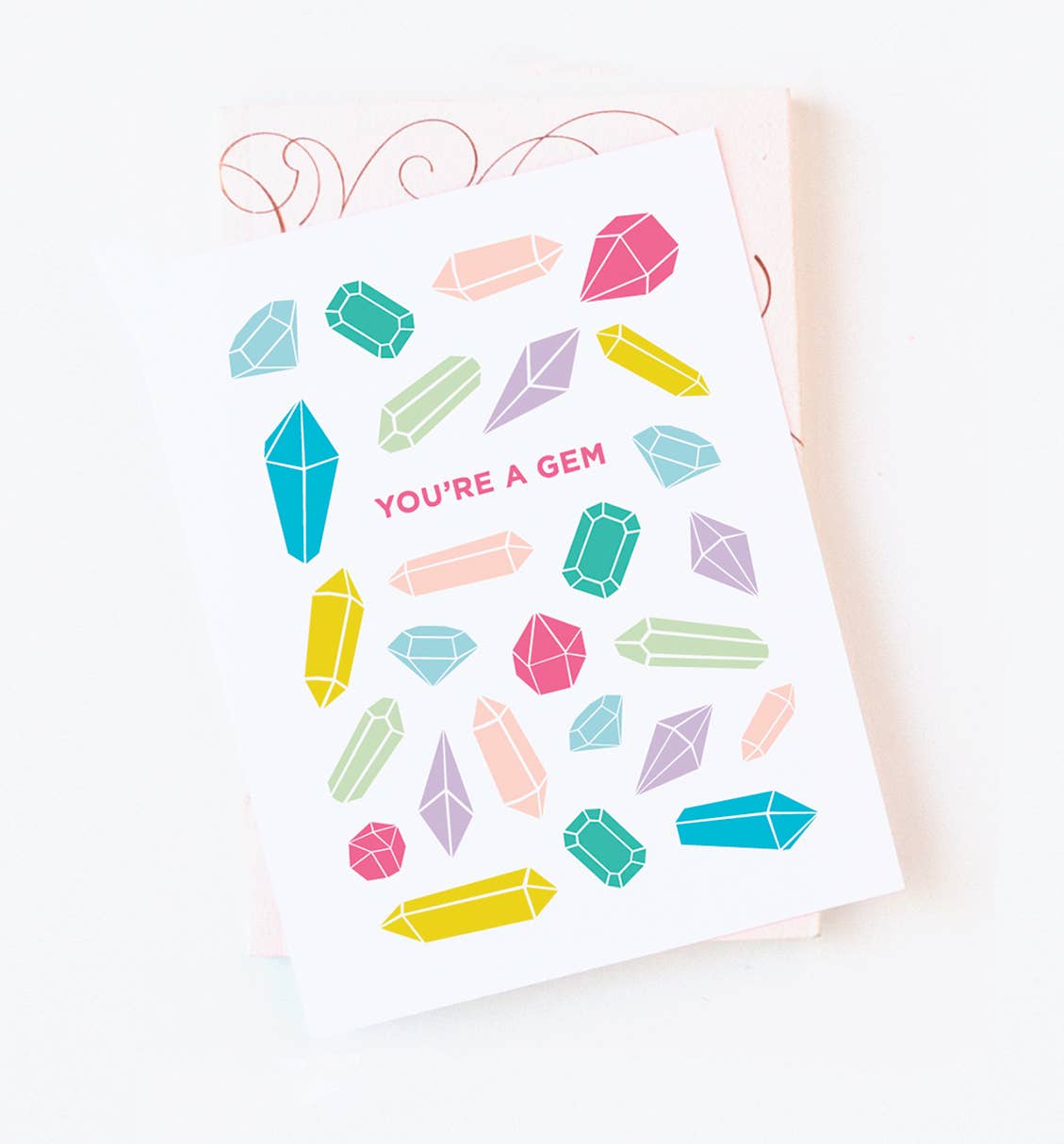 Graphic Anthology Greeting Cards - Vente Cartes de déclaration d'amour - Carte You're a Gem | Carte de vœux pour tous les jours avec amour et amitié2