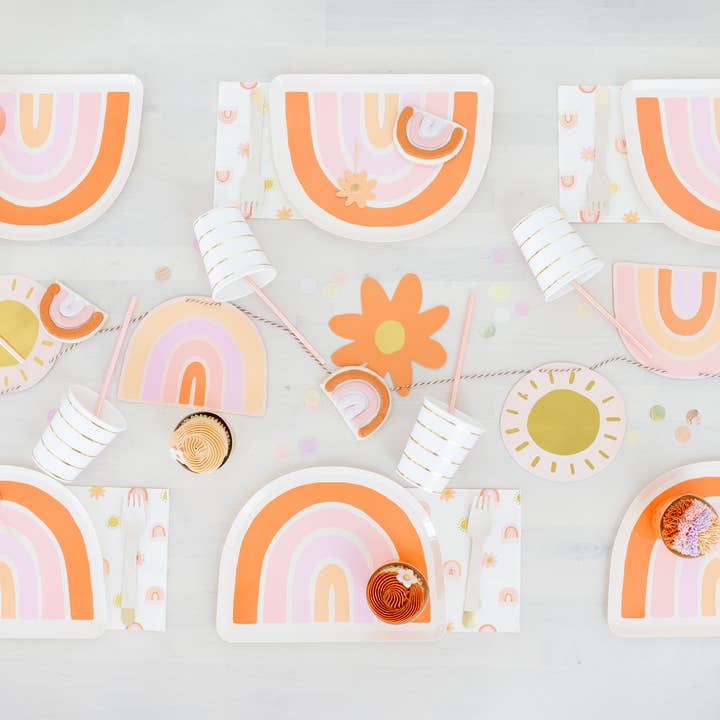 Jollity & Co. + Daydream Society - Wholesale Temporary tattoo - Boho Rainbow Temporary Tattoos - 2 Pk.1