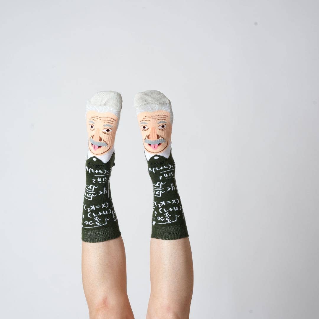 Multi Albert Einstein Sock for wholesale on Faire1
