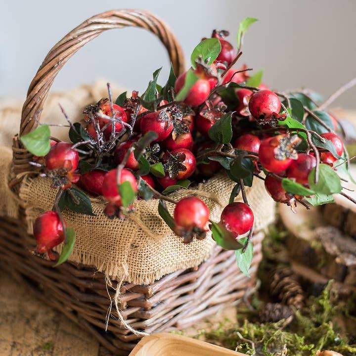 Rustic Reach - Wholesale Artificial Plant - Artificial Fruit Pomegranate Fruit Bouquet 12" Tall7