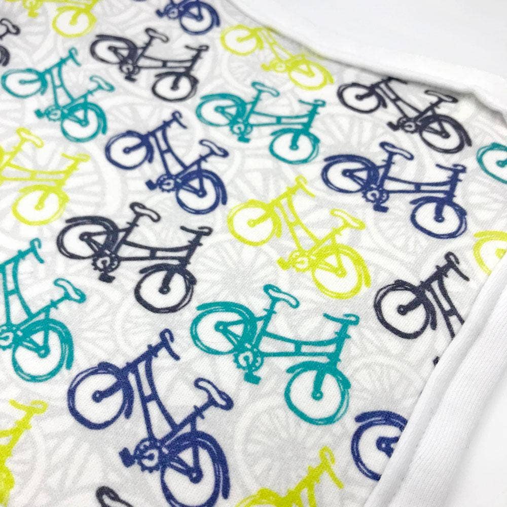 Sunny Day Designs - Wholesale Burp Cloth - Baby - Whimsical Wheelies Organic Cotton Burp Cloth2