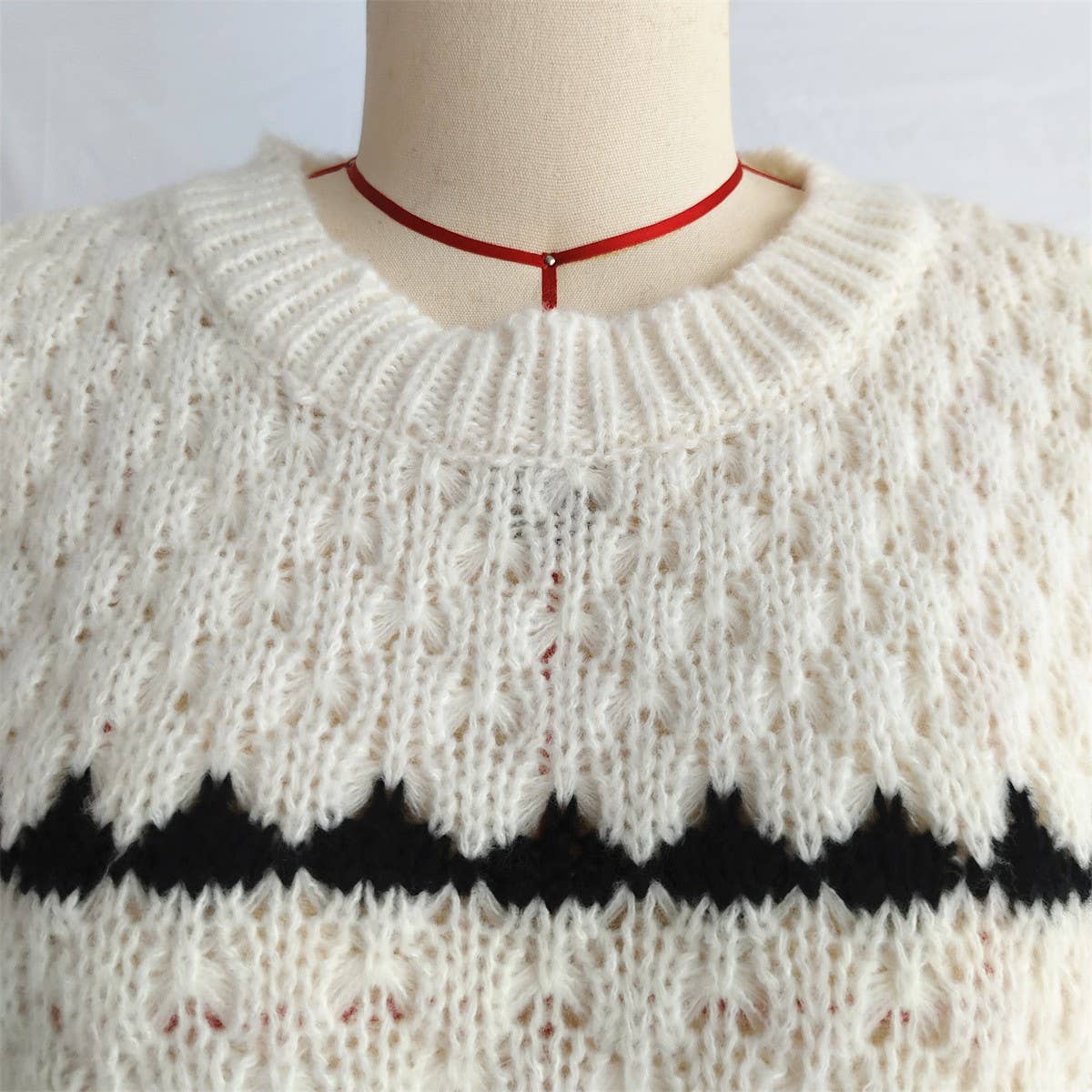 Hope & Sunshine - Wholesale Knit Sweater - Women's - Knit Striped Sweater8
