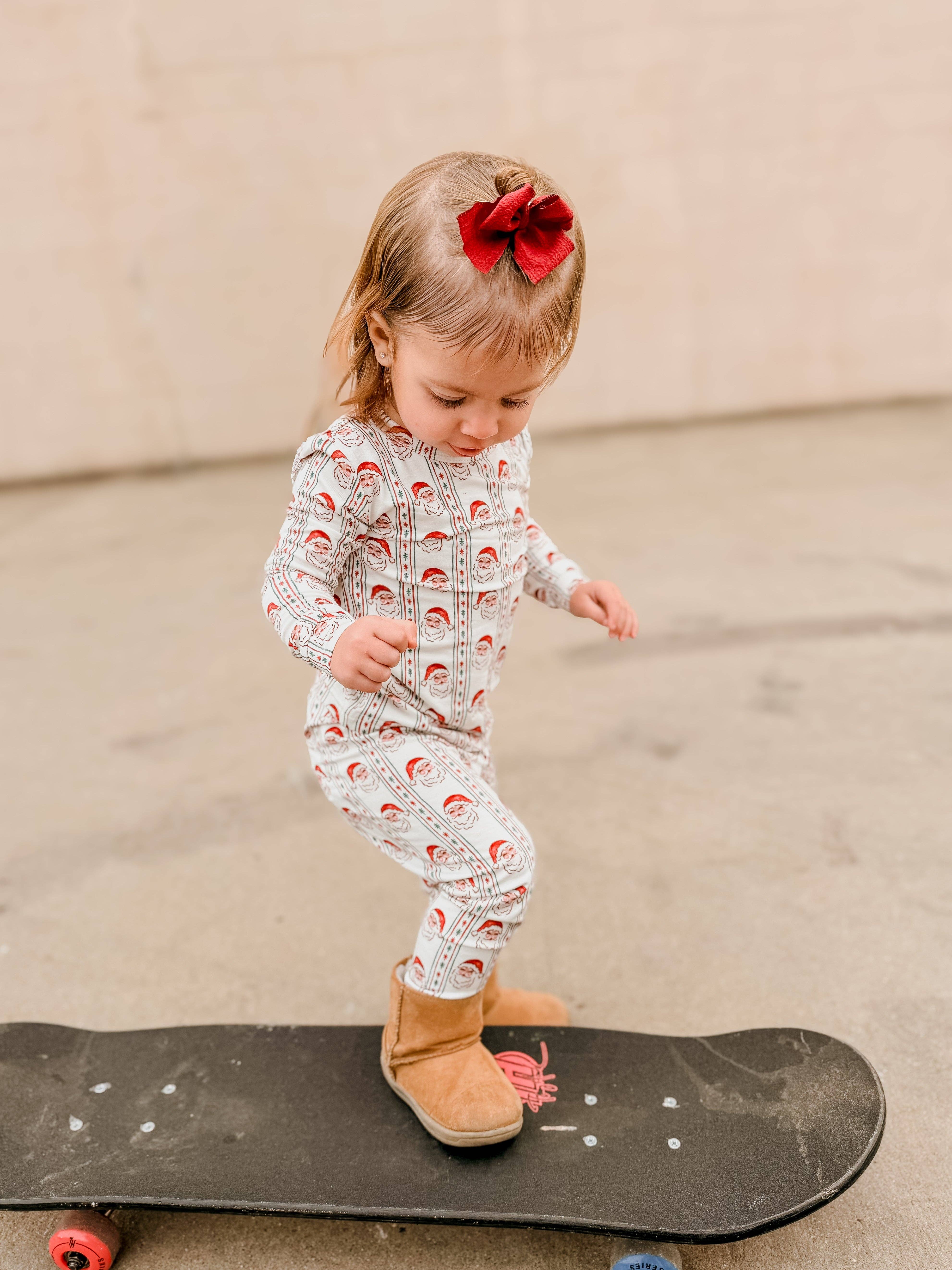 Little Joy Co. - Wholesale Sleepwear Set - Kids - Vintage Santa Bamboo Christmas Pajamas - 2pc Set2