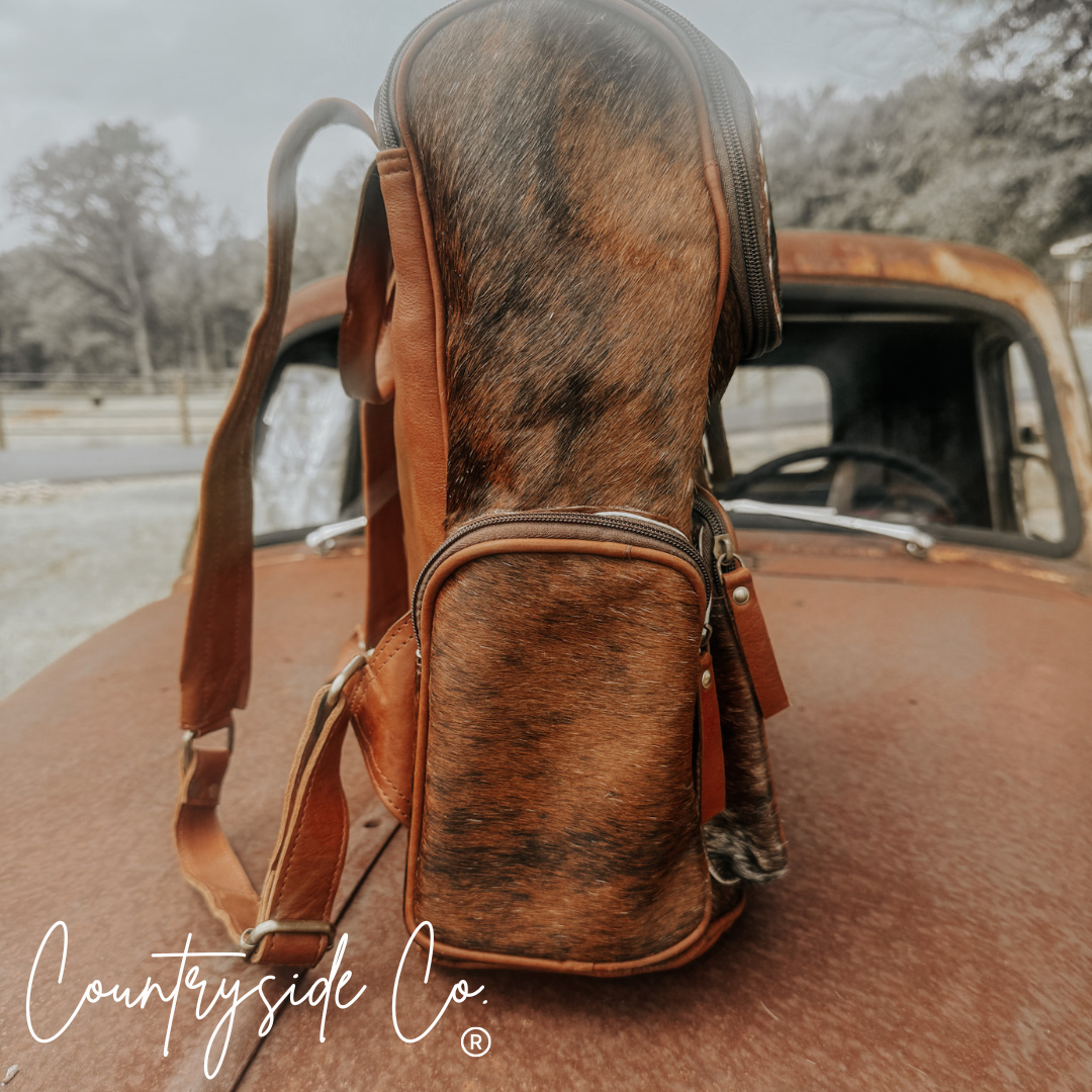 Texas Western Cowhide Bags and More – Großhandel Rucksack – Damen – Mesa Rindsleder Rucksack Laptop-Tasche, Reisetasche7