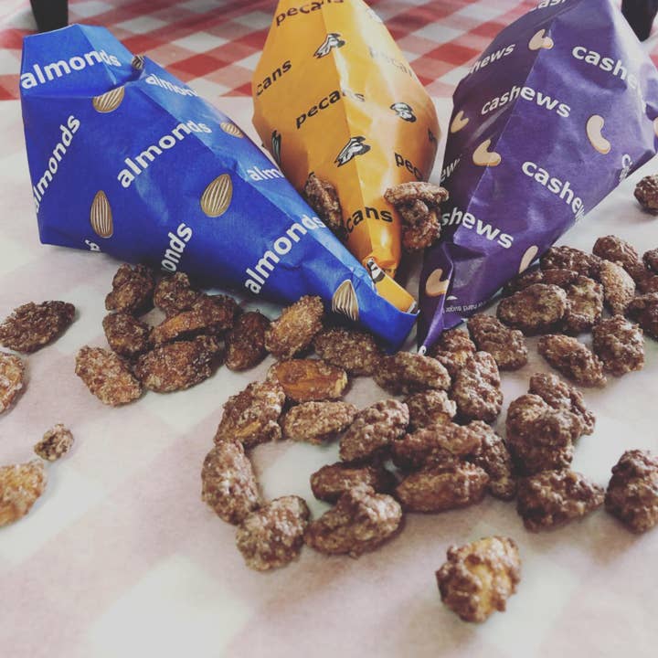 🥜Roasted Nuts🎉 Almonds, Cashews and Pecans for wholesale by Bear Creek Candy Kitchen