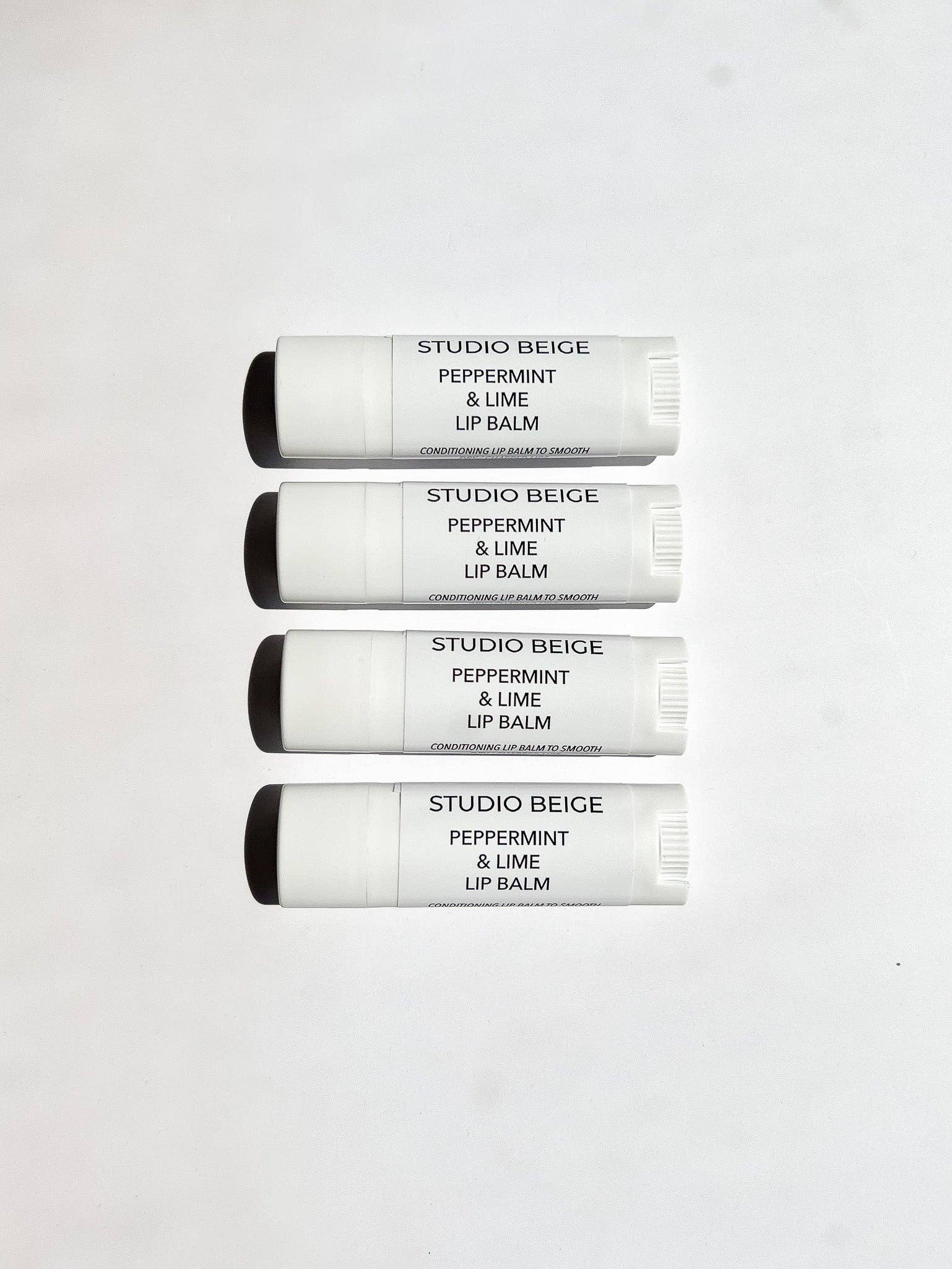 Studio Beige - Wholesale Lip Balm - PEPPERMINT & LIME conditioning lip balm peppermint & mango butter0