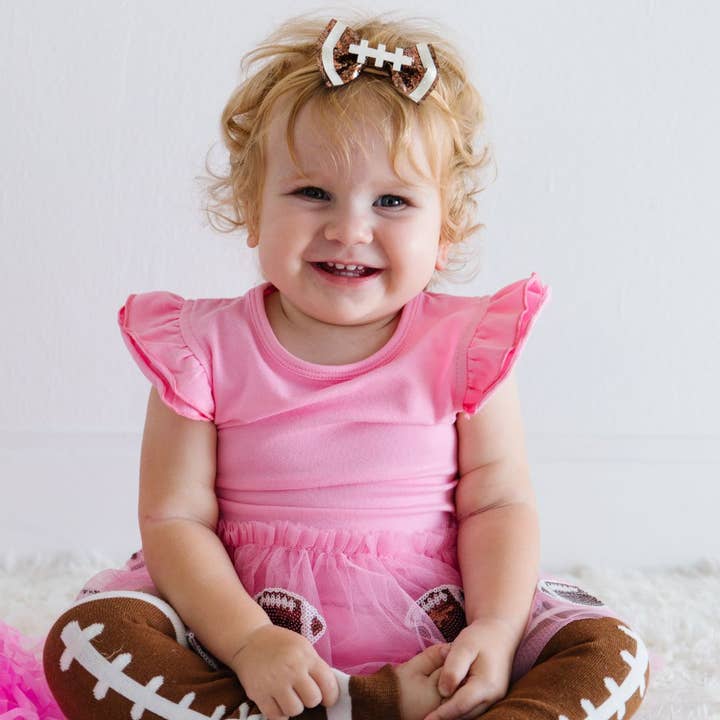 Sweet Wink - Wholesale Fashion Headband - Baby - Football Bow Baby Headband - Game Day Baby Headband