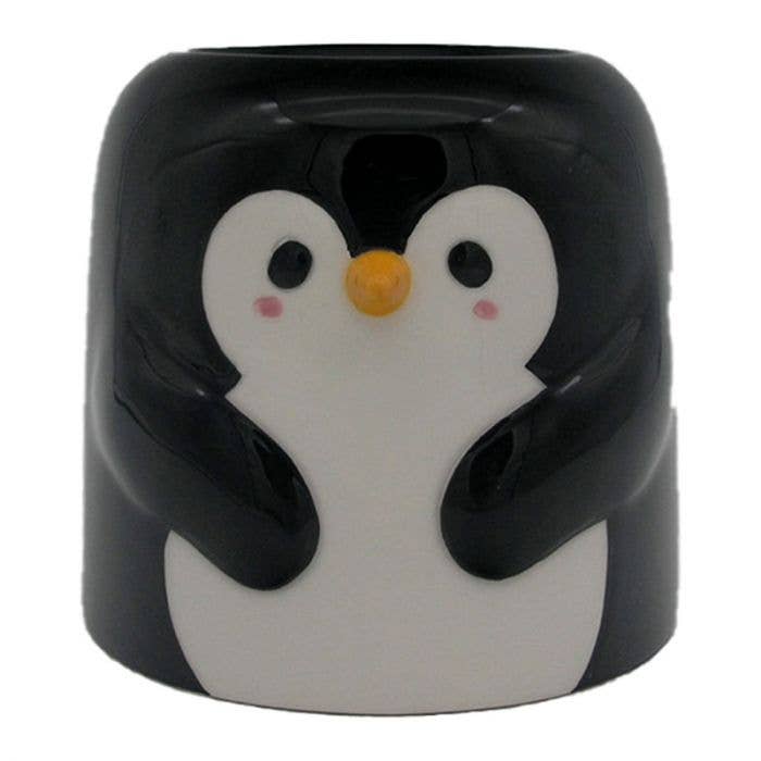 Ancient Wisdom – wholesale Oil warmer – Penguin Shaped Ceramic Oil Burner