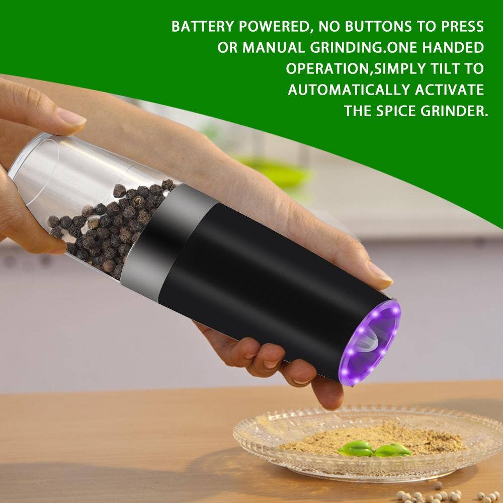 Vistal Supply - Wholesale Pepper Mill - Electric Gravity Sensor Automatic Pepper Grinder Kitchen Tools SP5