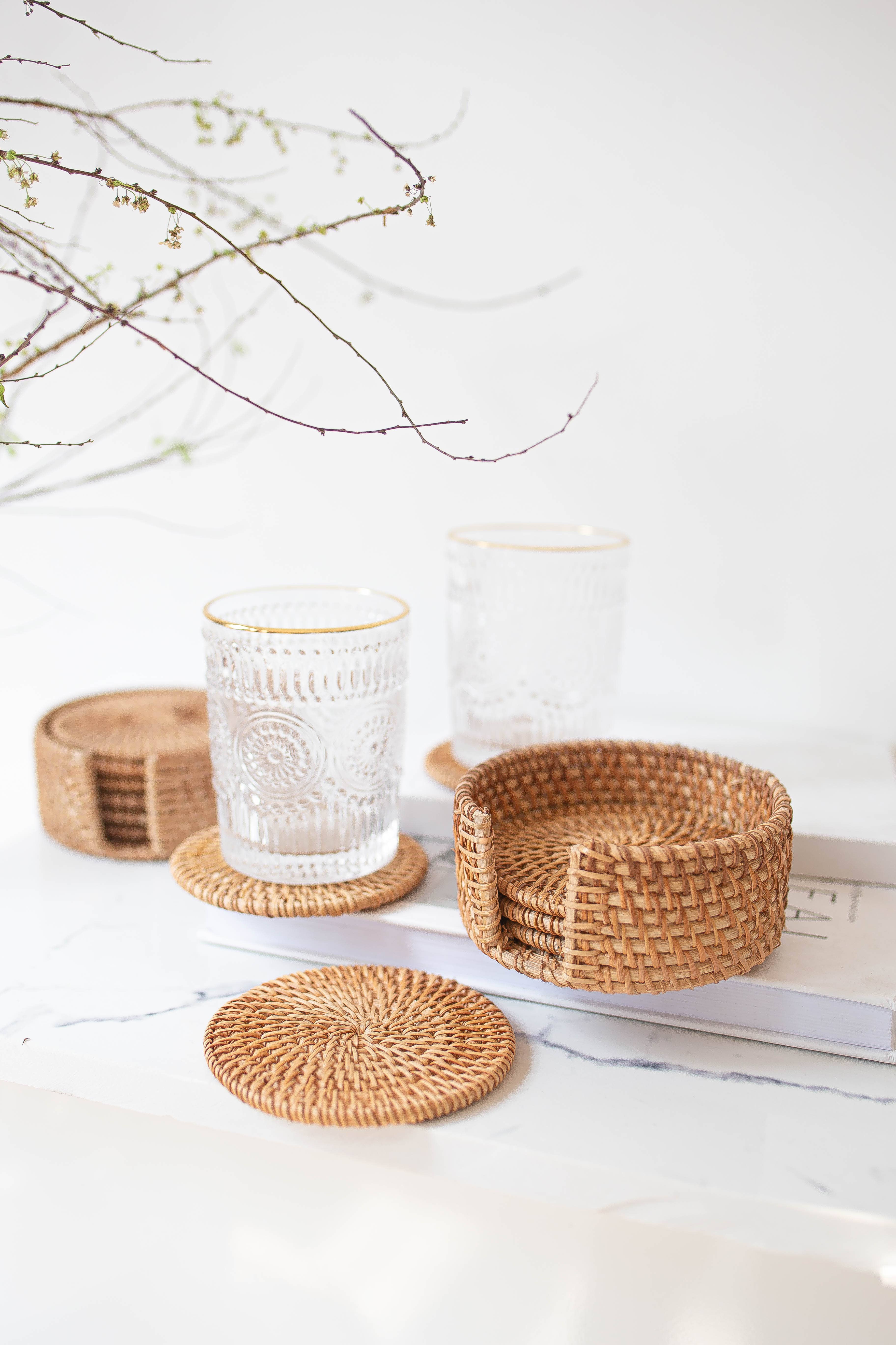 Tonkin Handicraft - Wholesale Coasters - Set of 6 rattan coasters7