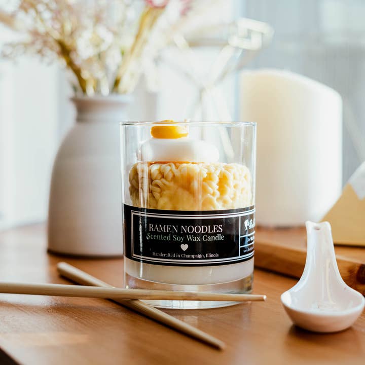 Fire Doll Studio - Wholesale Novelty Candle - Adorable Ramen Noodles Scented Soy Wax Candle!