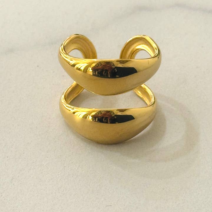 Cassette Barcelona - Wholesale Band/Stacked Ring - Hevis Stainless Steel Waterproof Ring 1