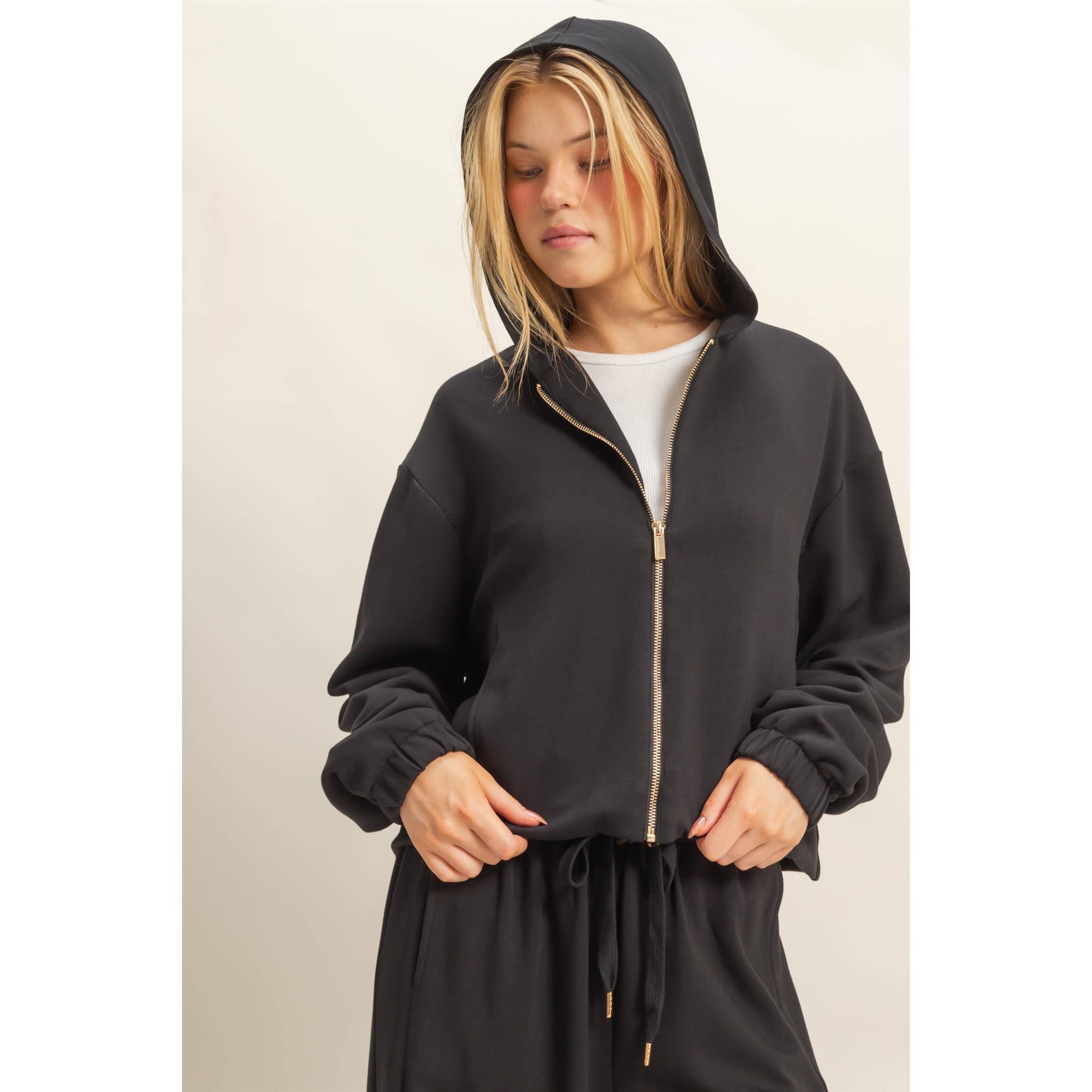 HYFVE - Vente Sweat à capuche – femme - Sweat à capuche zippé décontracté chic18