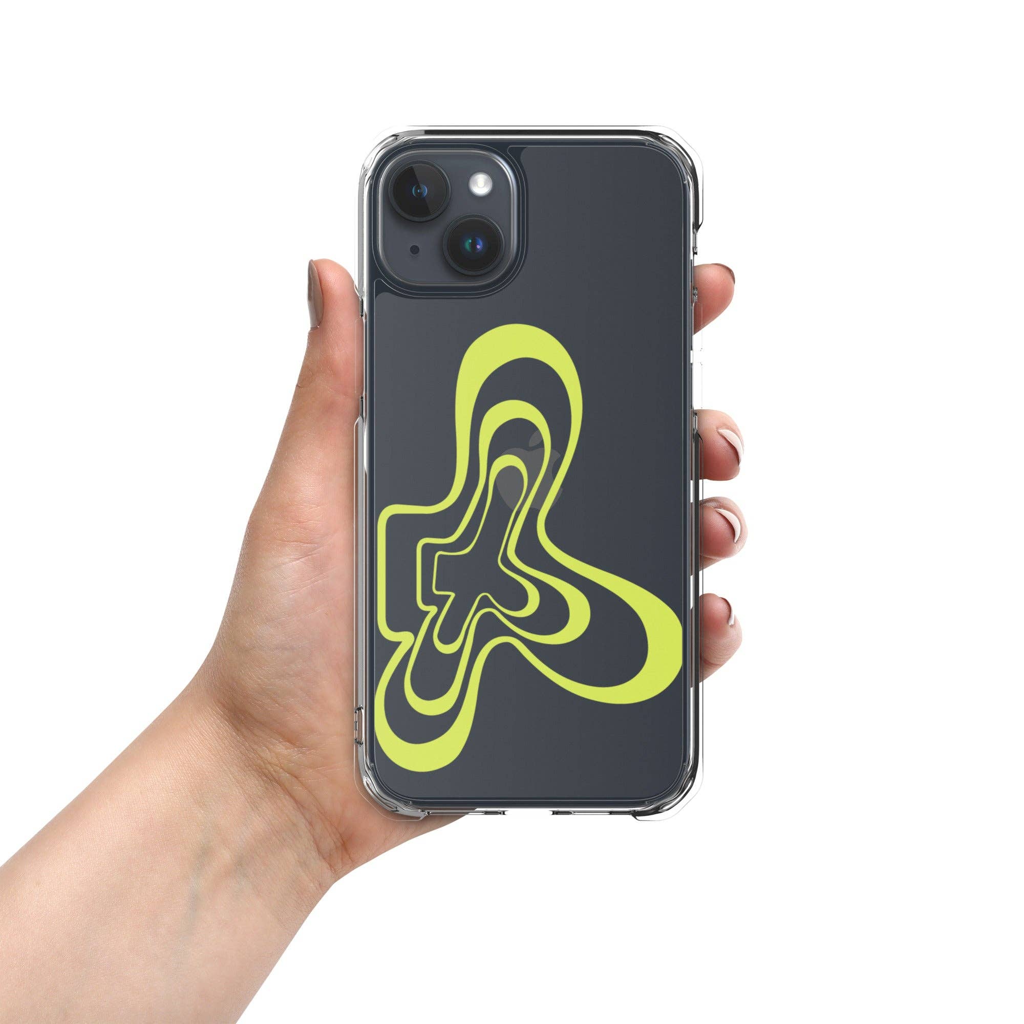 Kickback Club - Wholesale Phone Case - Women's - Groovy Flower Clear Case for iPhone®14