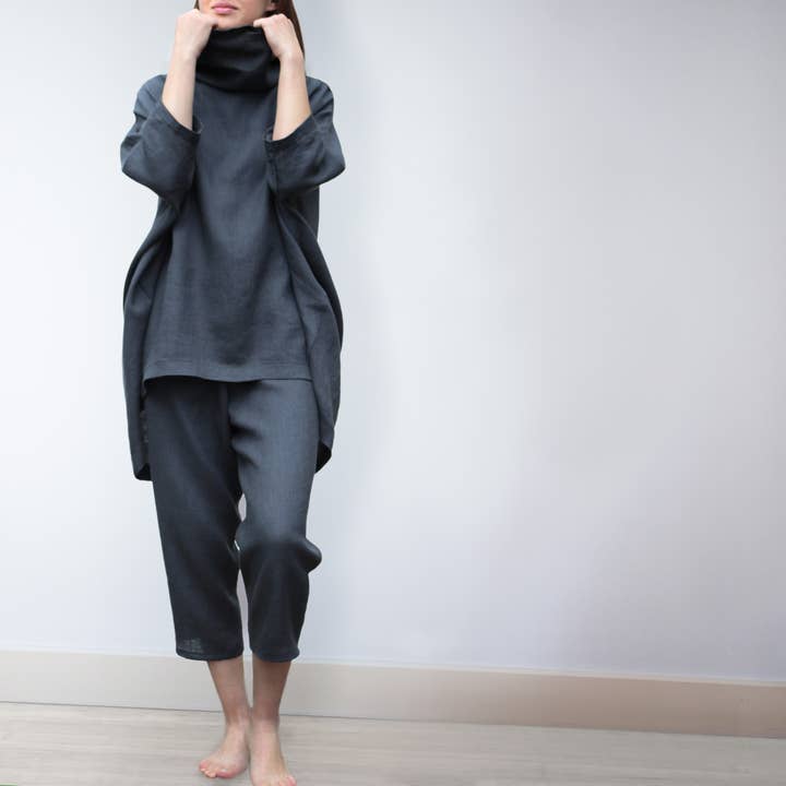 Cuello tortuga Magnolia negro para venta al por mayor de EKIN FROG