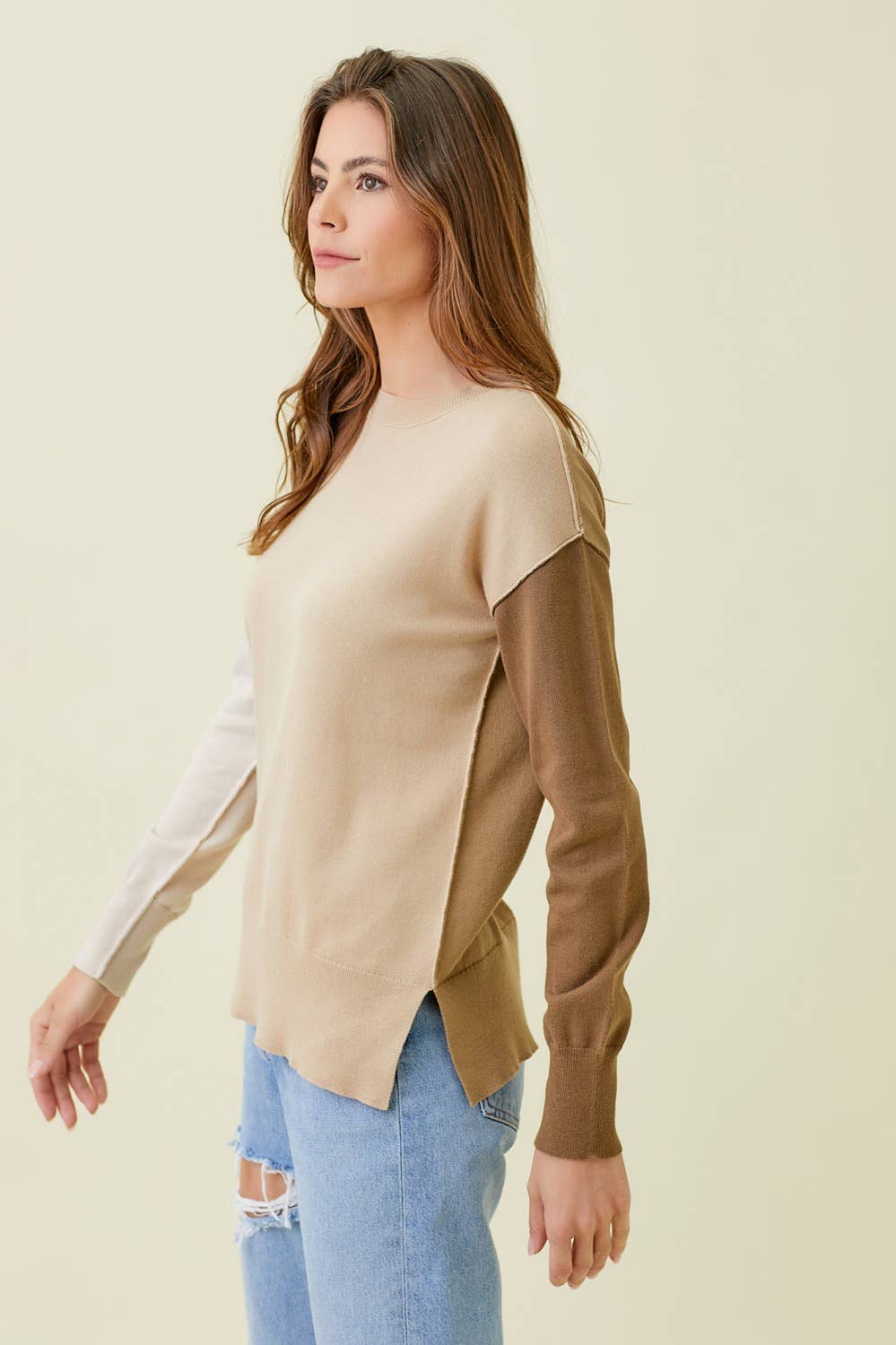 Mystree – Engroshandel Pullover - Dame – 57638 Color Block Pullover Sweater8