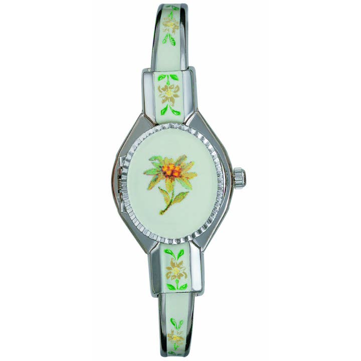Andre Mouche - Wholesale Wrist Watch - Women's - Edelweiss Enamel Ladies Watch