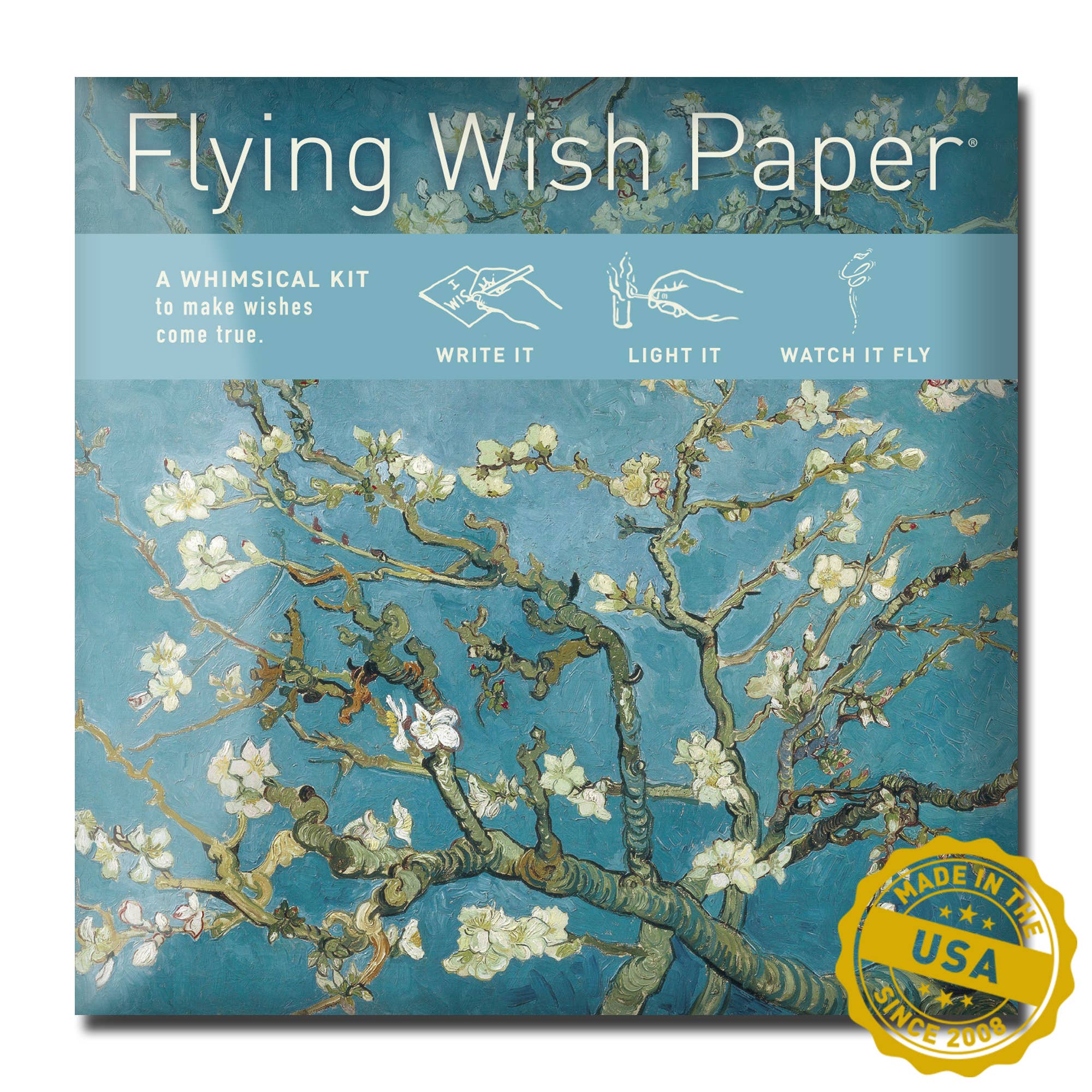 FLYING WISH PAPER ® - Wholesale Love card - ALMOND BLOSSOMS – WISH PAPER™ Spring Mindfulness Craft Kit6