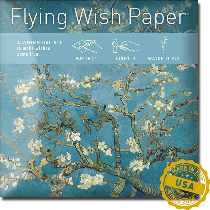 FLYING WISH PAPER ® - Wholesale Love Card - ALMOND BLOSSOMS / Mini Kit / 15 WISH PAPER™ + Accessories6