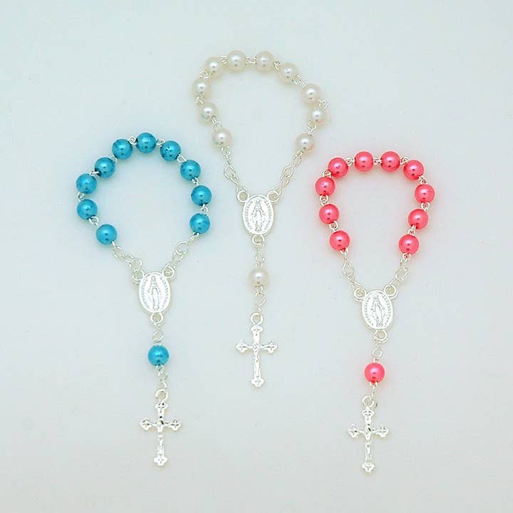 Contreras Designs - Wholesale Prayer Beads Necklace - BPRP One Decade Pearl Rosary0