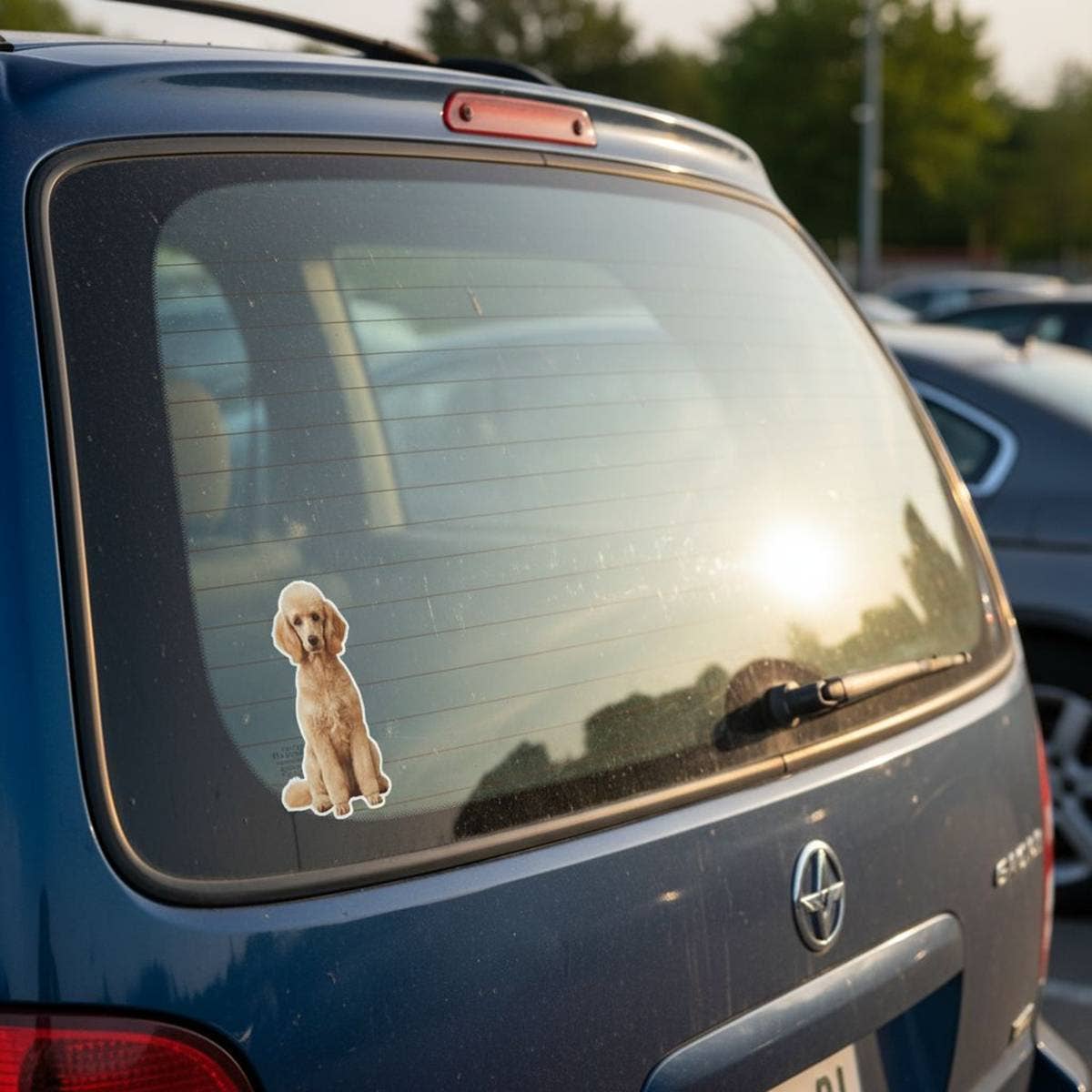 Designs by Mysh - Wholesale Sticker - Poodle Sticker – Elegant Curly Pup (3")2