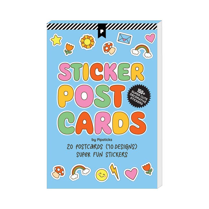 Super Cute Sticker Postcards Book for wholesale by Pipsticks