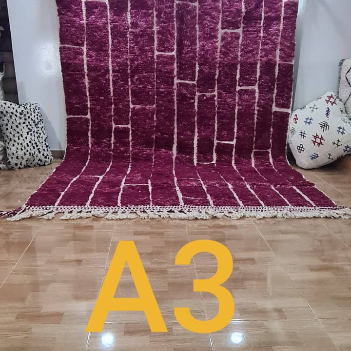 TAPPETI FATTI A MANO TAPPETO MAROCCHINO 200 - 300 cm 1240 per la vendita all'ingrosso da parte di Maroccarpets Poufs and pillows wholesale +31648976894