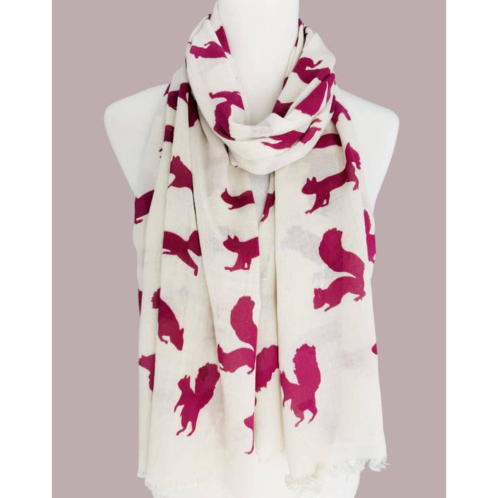 JC Sunny Fashion – wholesale Halsduk - Dam – 5 färger - JC020260 Ekorre Scarf2