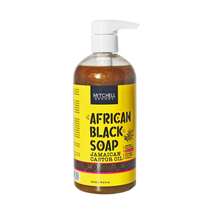 African Liquid Black Soap with Jamaican Castor Oil 500 ml (N for wholesale by Mitchell Brands