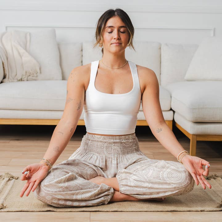 Lotus and Luna - Wholesale Tank Top - Women's - White Vinyasa Tank5