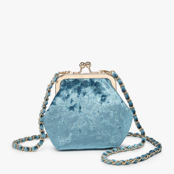 Jen & Co. - Wholesale Coin Purse - Women's - CP2338V Cleo Velvet Coin Pouch Crossbody10