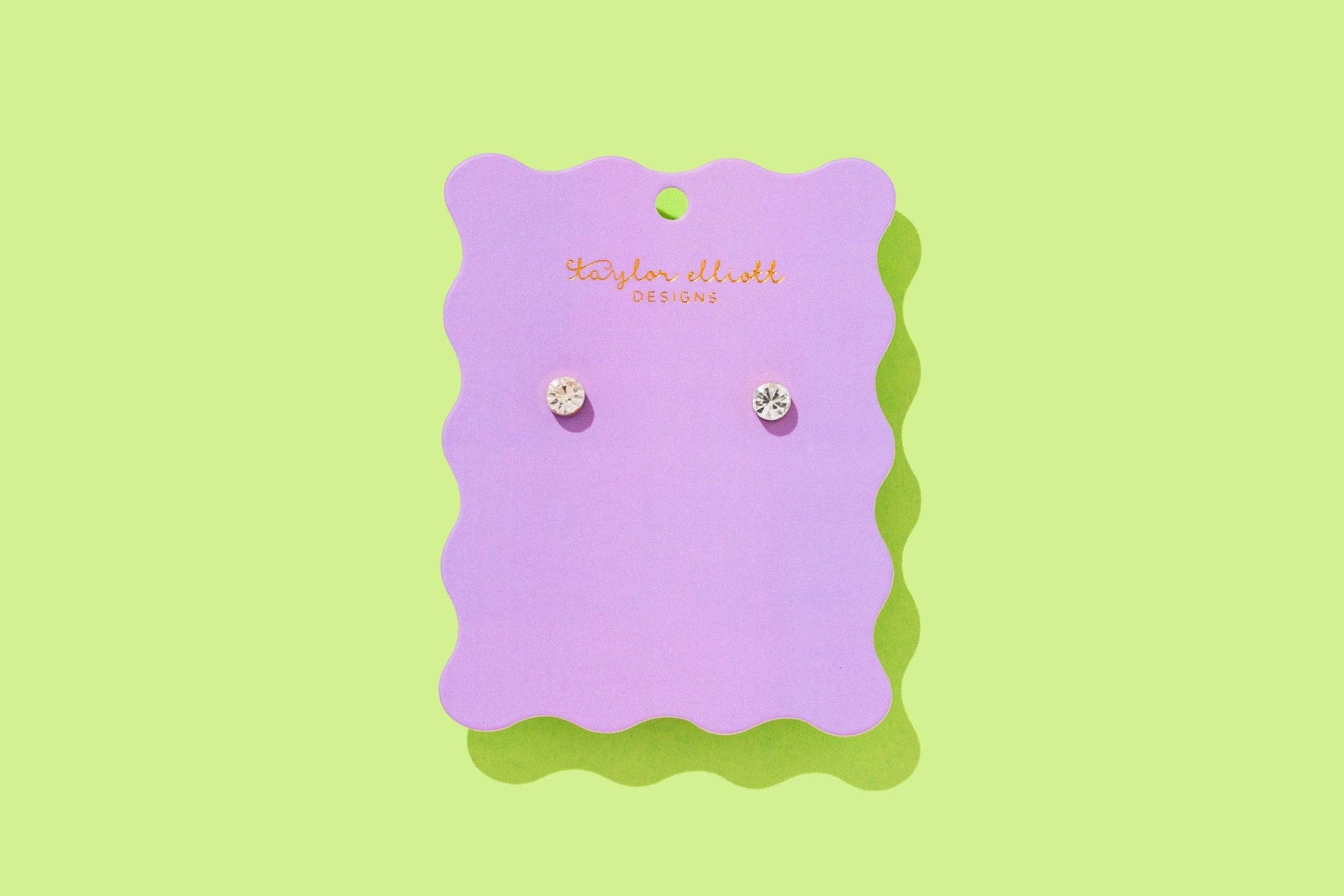 Taylor Elliott Designs - Wholesale Knopjes/oorstekers - Maren Bezel Oorbellen Medium - Min. 2 (E-43)0