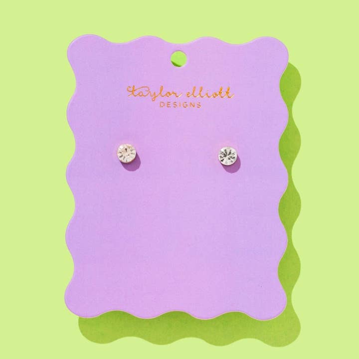 Taylor Elliott Designs - Wholesale Knopjes/oorstekers - Maren Bezel Oorbellen Medium - Min. 2 (E-43)0