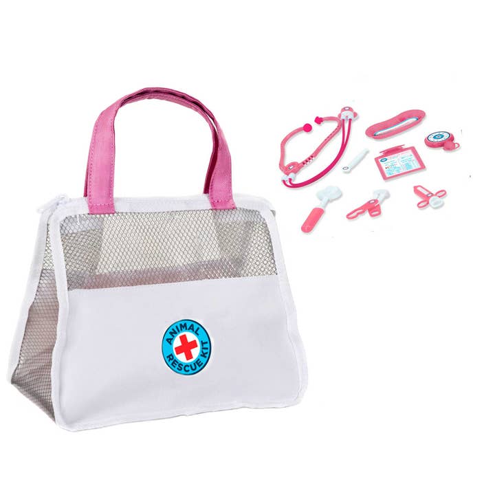 Recycled Pink Pet Rescue Kit w/ Accessories for wholesale by Fiesta Toys