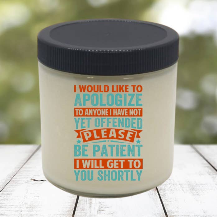 Don't NEED YOUR ATTITUDE | funny sarcastic soy candle for wholesale by Eartherella Soap & Candle Co., LLC