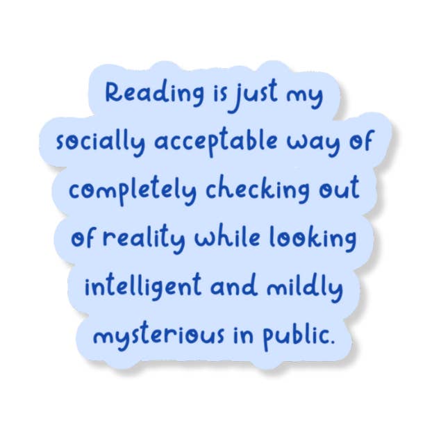 Autocollant vinyle 3" Légèrement mystérieux en public pour la vente par La Folie Press