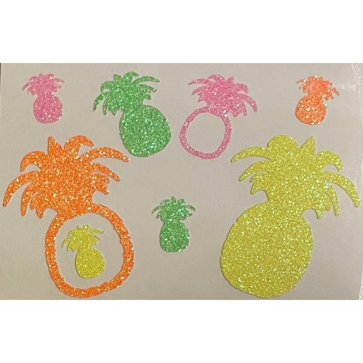 Adesivos Corporais Pineapple Neon Glow Mini por atacado de Sasswear