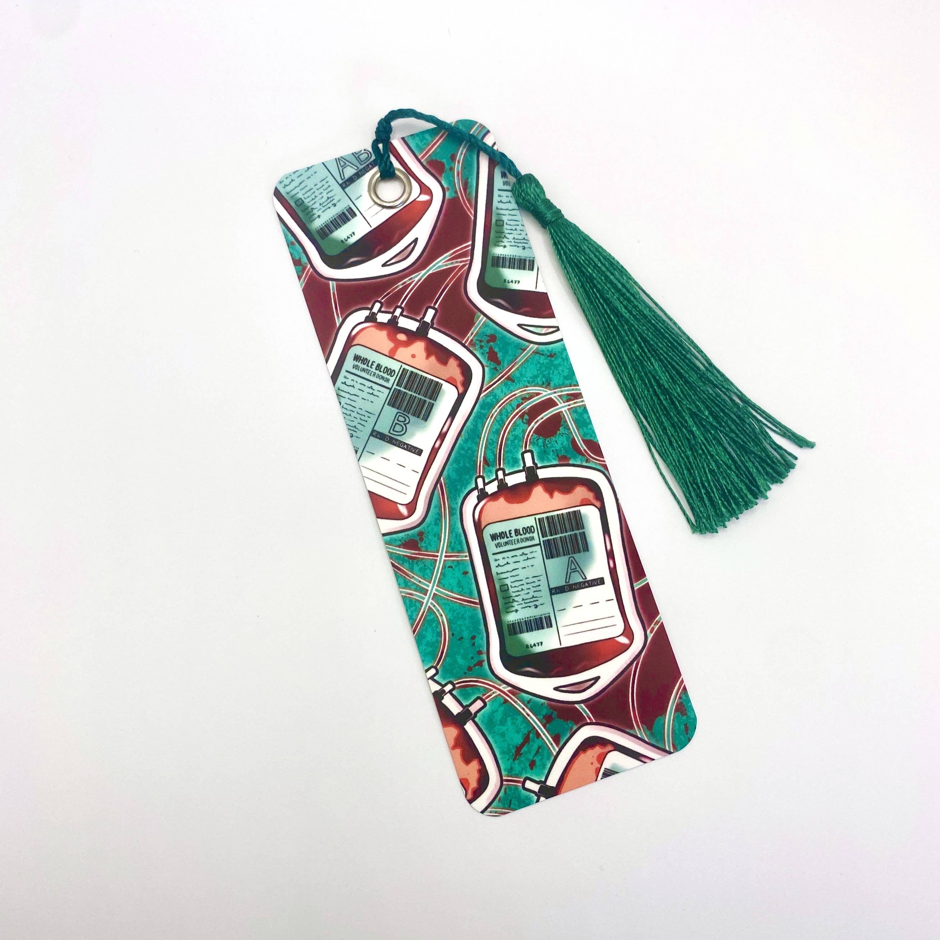 Enthralledyet Illustration – wholesale Bokmärke – Blodpåse - Gotisk Vampyr Medicinskt Bokmärke3