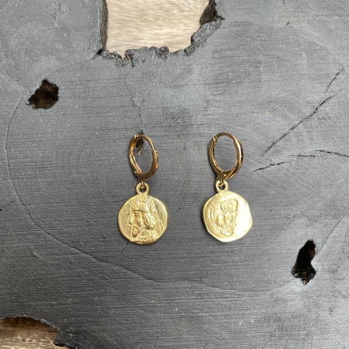 Ancient Things - Venta al por mayor Pendientes colgantes - Pendientes con monedas persas antiguas1