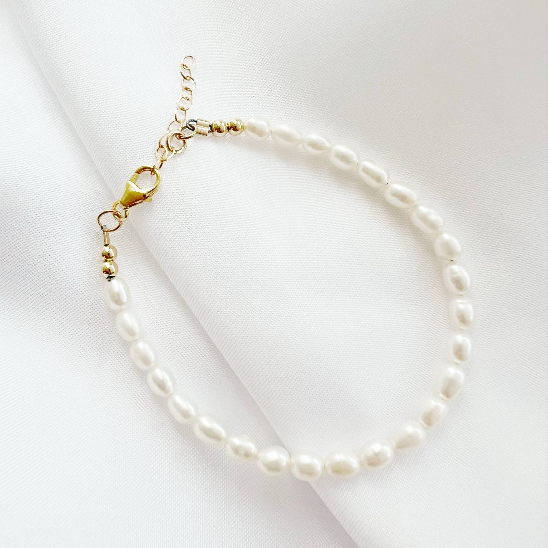 True by Kristy Jewelry - Wholesale Beaded Bracelet - Sea Isle Freshwater Pearl Gold Filled Beaded Bracelet