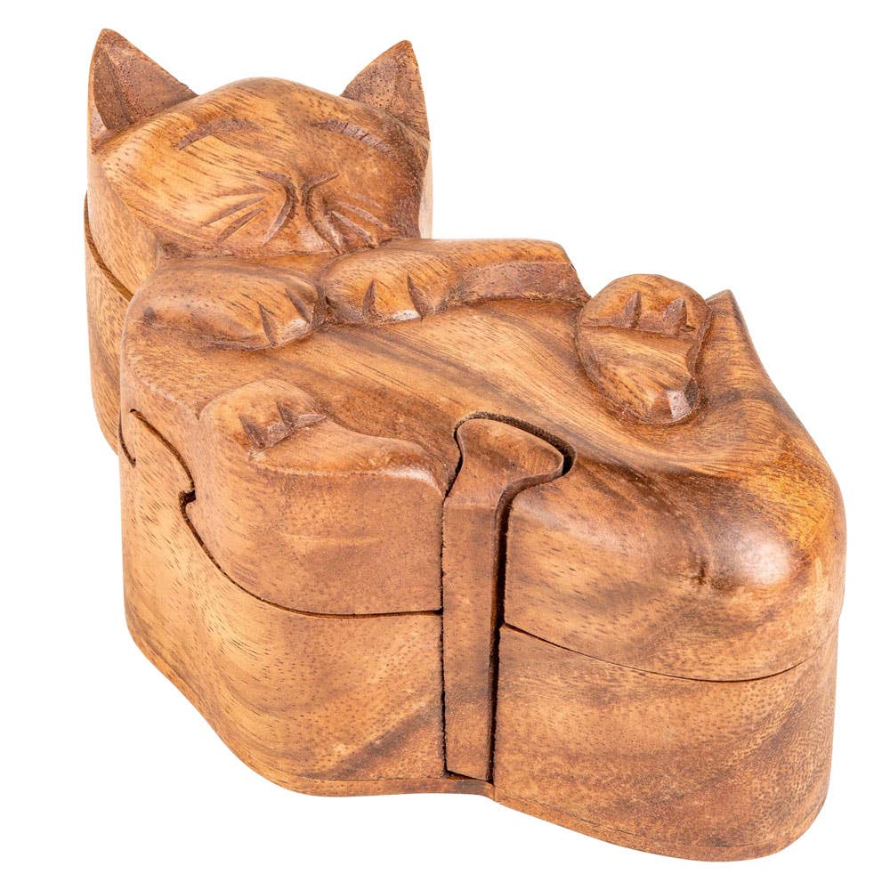 Benjamin International - Wholesale Decorative Box - PLAYFUL CAT PUZZLE BOX2