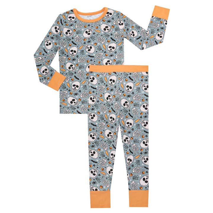 ENSEMBLE DE DEUX PIÈCES SPOOKY SKELETON pour la vente par Sleepy Drew