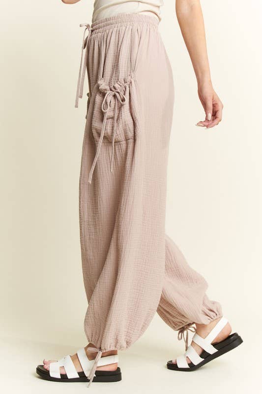 JADE BY JANE – wholesale Lounge Sweatpants/jogging bottoms – Women's – PLUS SIZE VINTAGE GAUZE JOGGER PANTS16