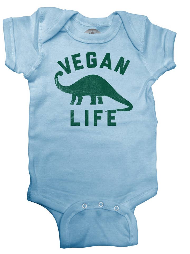 Brontosaurus Vegan Life Infant Bodysuit - Unisex Fit for wholesale by Boredwalk
