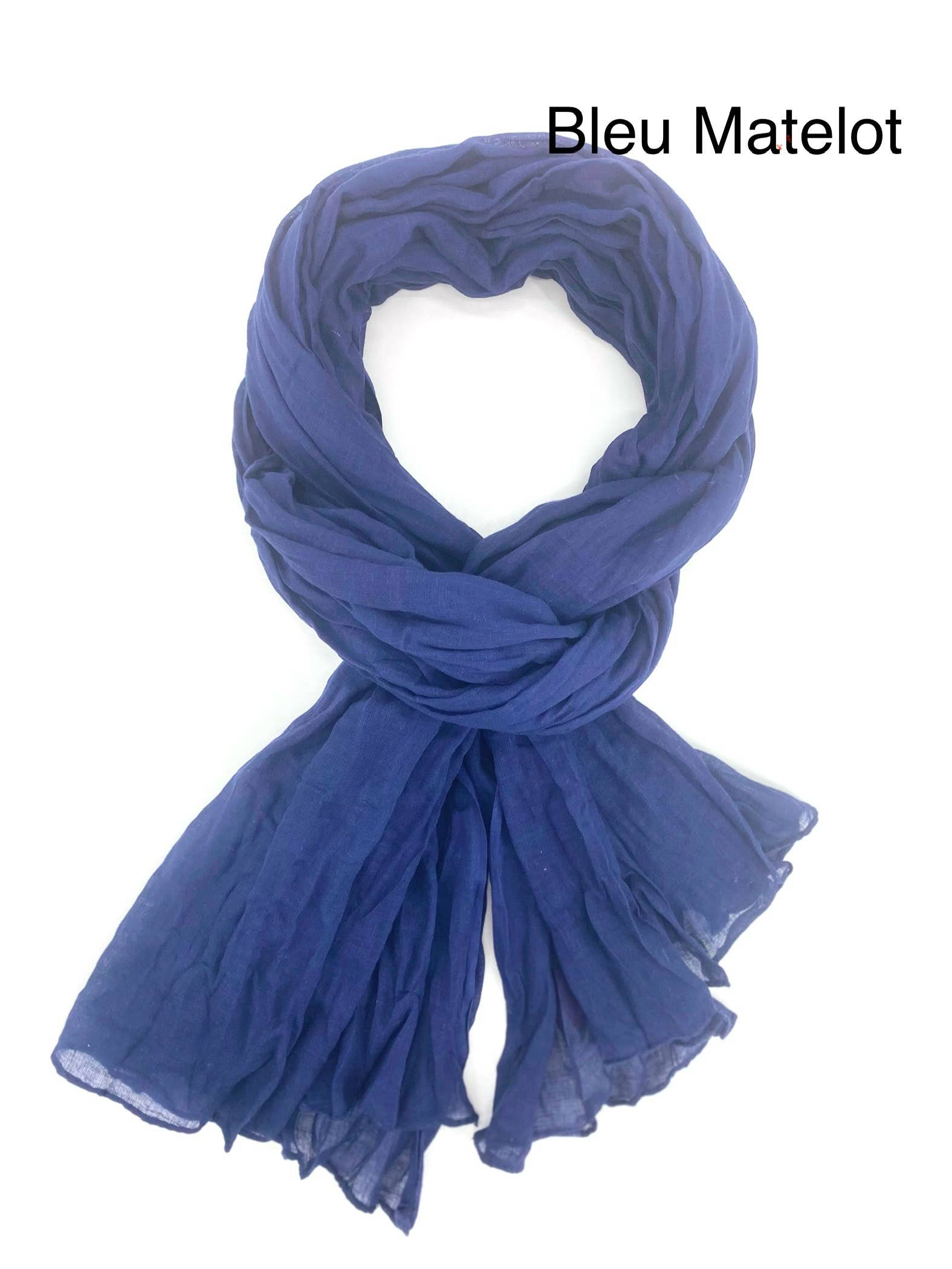 Maison Unik Accessoires - Wholesale Scarf - Unisex - Plain Cheche Scarf 100% Cotton - Unisex - 54 colors52